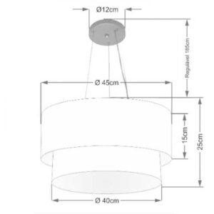 pendente-de-tecido-redondo-duplo-2-cupulas-45cm-40cm-dimensoes