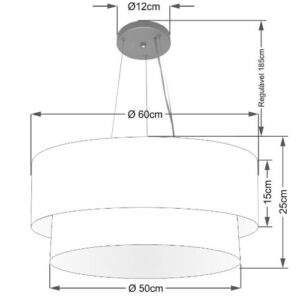 pendente-de-tecido-redondo-duplo-2-cupulas-60cm-50cm-dimensoes