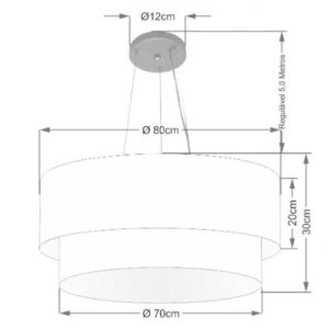 pendente-de-tecido-redondo-duplo-2-cupulas-80cm-70cm-dimensoes