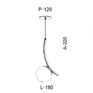 pendente-dourado-curva-com-globo-de-vidro-dimensoes