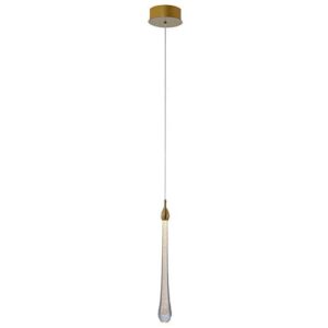 Lustre Pendente Moderno Groacia Gota de Vidro - LED Integrado