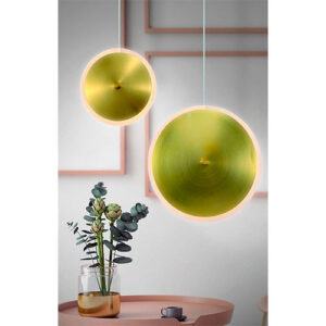 pendente-moderno-disco-2-led-bronze-para-sala-tamanhos