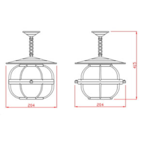 pendente-navio-externo-classico-globo-com-grade-dimensoes