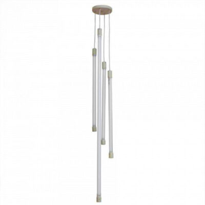 Pendente Tubular para 4 Lâmpadas Tubo LED Vertical