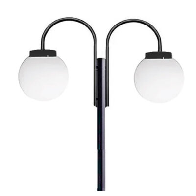 Poste Curvo duplo com Globo