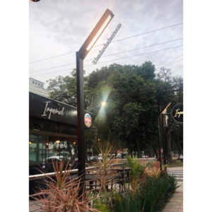 Poste de Jardim Pétala Minimalista Ludwig LED Integrado - Inclinado 45° Graus