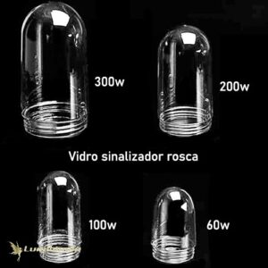 Sinaleiro Vidro Brinda "U" com Rosca