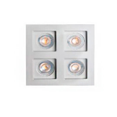 Spot de Embutir GRID Lâmpada Quadruplo