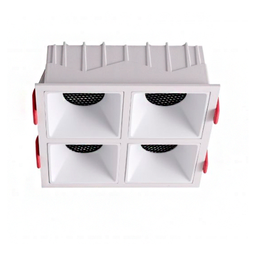 Embutir Square Quadruplo 28w