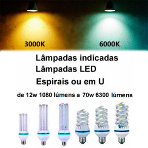 Sugestão de Lâmpadas