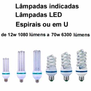 Sugestão de Lâmpadas