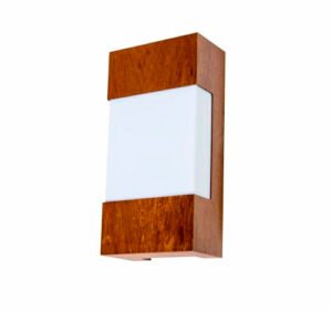 Luminária de Parede Arandela de Madeira Facho Horizontal para Lâmpada LED