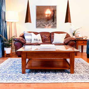 Luminária de Parede Arandela de Madeira Tocha Maior para Lâmpada LED