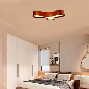 Lustre Plafon de Madeira Ameba 3 Pontas Tristar