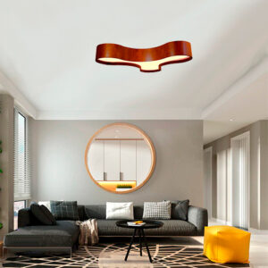 Lustre Plafon de Madeira Ameba 3 Pontas Tristar