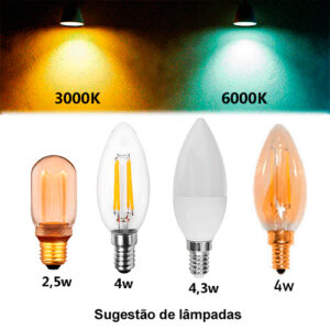 Sugestão de Lâmpadas