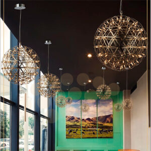 Lustre Pendente Moderno Eletron Globo com LED Integrado