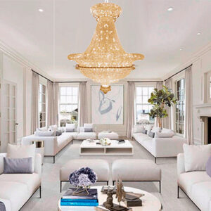 Lustre de Cristal Império para 96 Lâmpadas