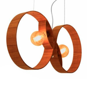 Pendente de Madeira Moderno Infinito Duplo