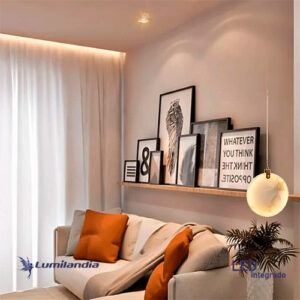 Pendente Moderno Placas de Pedra Ônix com LED Integrado