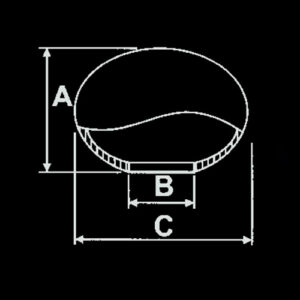 Globo Plástico Oval para Postes de Jardim 12x38cm – Sem Colar