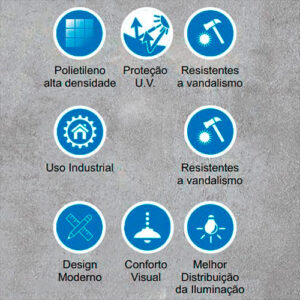 Detalhes Globos e Difusores de Plástico Polietileno de Alta densidade