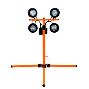 Luminária Tripé Industrial com 4 focos de luz