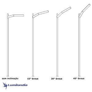 Poste de Jardim Pétala Girafa com Ângulo regulável com 1 Pétala - LED Integrado - Articulação