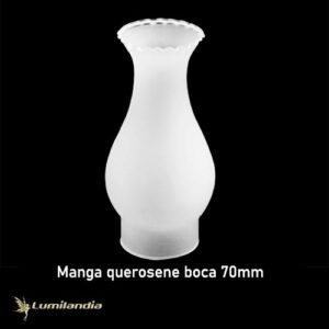 Tulipa Manga Querosene de Vidro - Boca 7cm