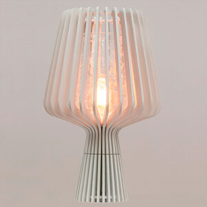 Abajur de Madeira Aletada Basilia