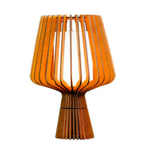 Abajur de Madeira Aletada Basilia