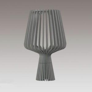 Abajur de Madeira Aletada Basilia