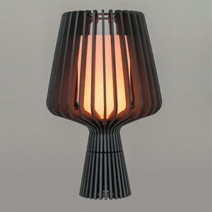 Abajur de Madeira Aletada Basilia