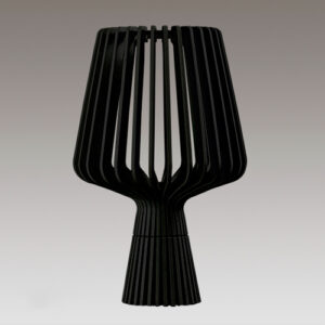 Abajur de Madeira Aletada Basilia