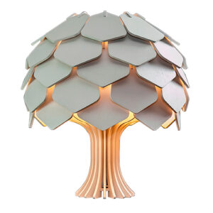 Abajur de Madeira Escamas