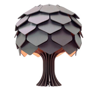 Abajur de Madeira Escamas