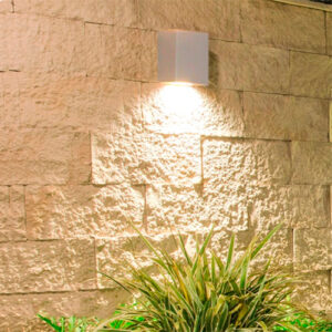 Arandela Policarbonato Quadrado 1 ou 2 Faixos