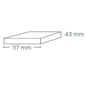 Arandela Policarbonato Quadrado 1 ou 2 Faixos
