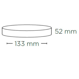 Arandela Policarbonato Policarbonato Redondo 1 ou 2 Faixos