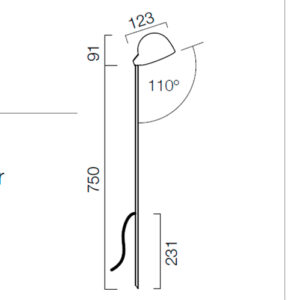 Balizador Meia Bola LED Integrado 3W