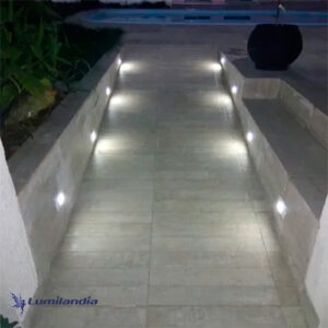 Embutido de LED Frente Plana Direto