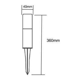 Espeto de Jardim Balizador com LED Integrado 3W