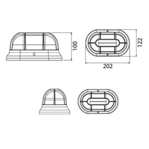 Luminária Tartaruga com Grade