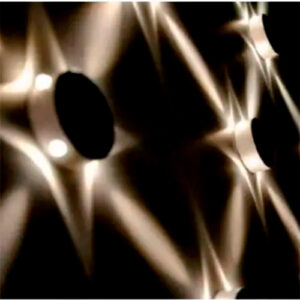 Mini Arandela 4 Feixes de Luz Pequena Estrela com LED Integrado