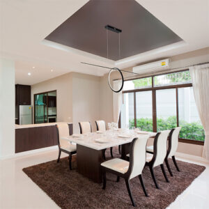 Pende Aro Reto com LED Integrado