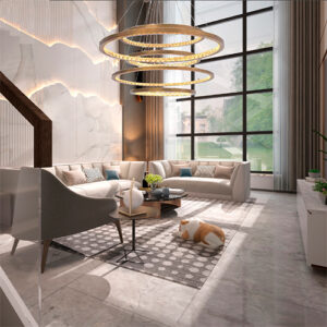 Pendente LED Integrado Fino 5 Aneis