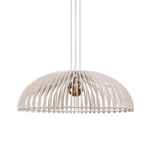 Pendente Madeira Cúpula Aletada