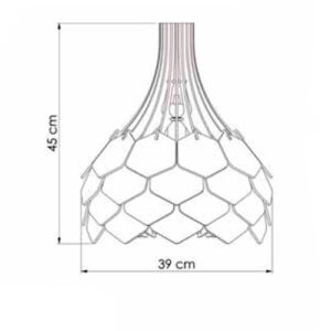 Pendente Madeira Escamas