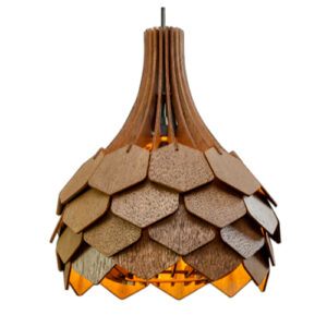 Pendente Madeira Escamas