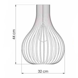 Pendente Madeira Globo Grande